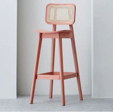 NISMAAYA MARIXA RATTAN BAR CHAIR HONEY OAK FINISH 2 PCS,