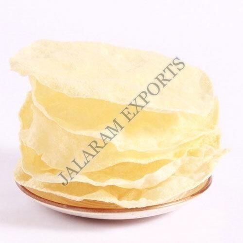 Ready to Eat Rice Papad, Color : Light Yellow Dried