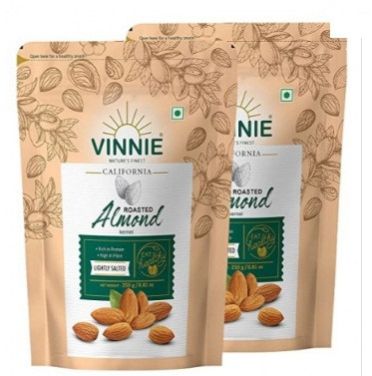 Almond Roasted & Salted 250g Pack of 2