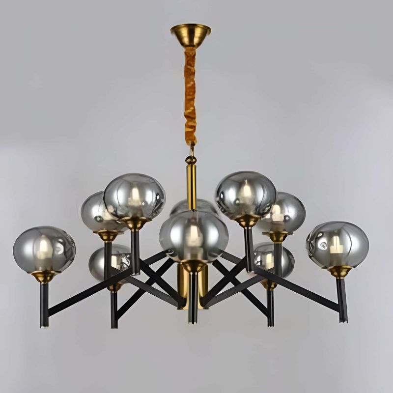 BLACK AND GOLD CHANDELIER