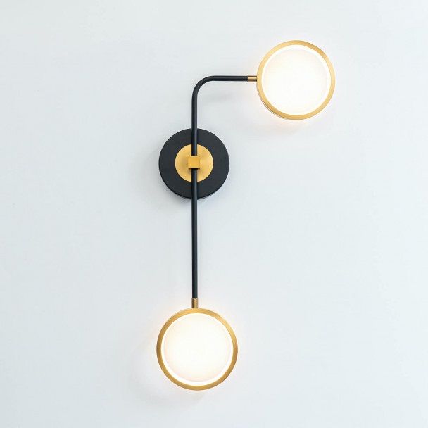 BLACK AND GOLD WALL LIGHT