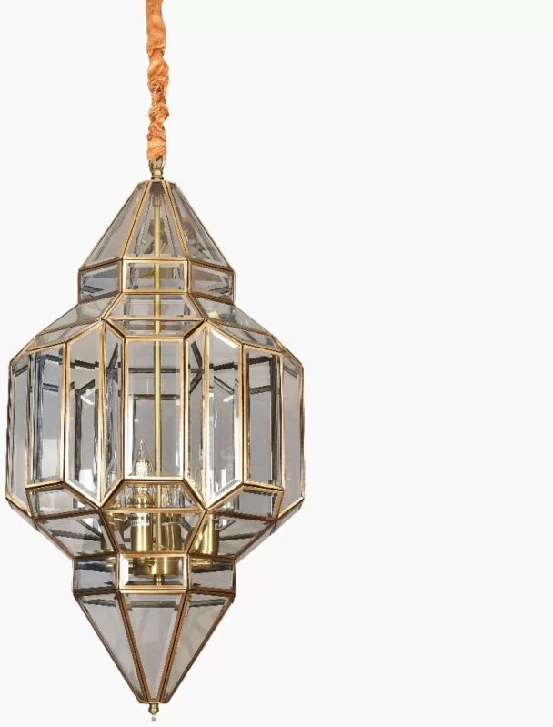 CLEAR GLASS SHADE HANGING LIGHT