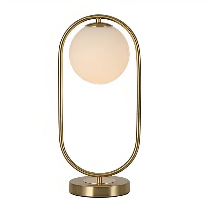 CONTEMPORARY FROSTED GLASS TABLE LAMP