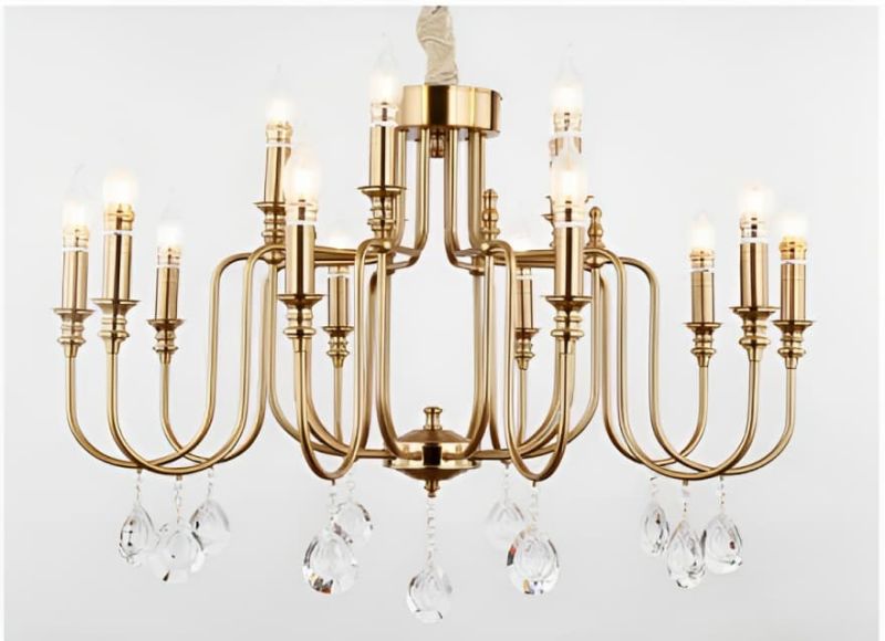 COPPER GOLD CHANDELIER LIGHT (11 LIGHTS)