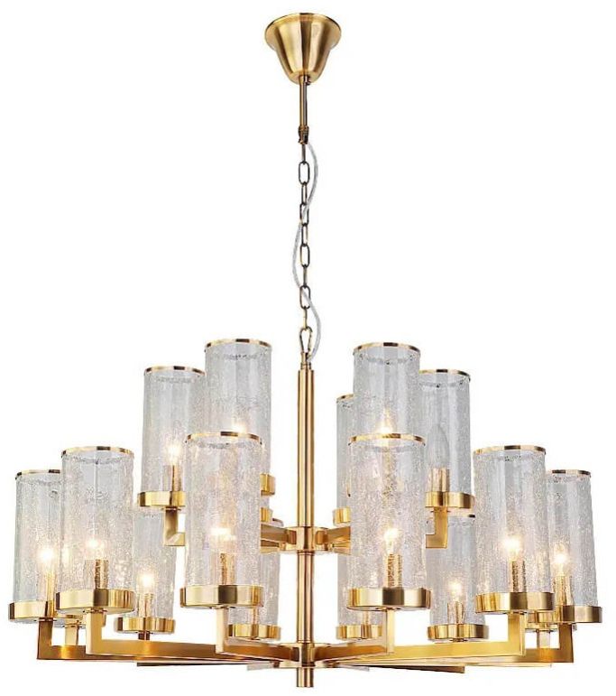 EUROPEAN DESIGN GLASS CHANDELIER