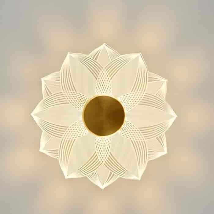 GLASS FLOWER WALL LIGHT
