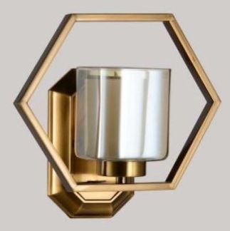 HEXAGON FRAMED WALL LIGHT