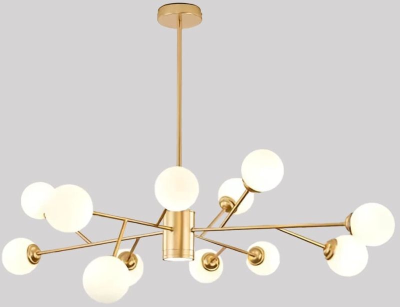 MILKY GLASS CHANDELIER