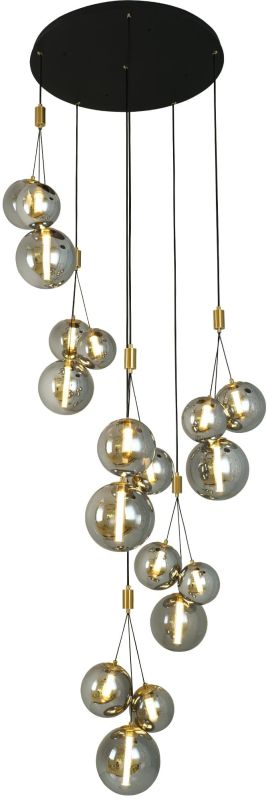 MODERN BUBBLE HANGING DOUBLE HEIGHT CHANDELIER