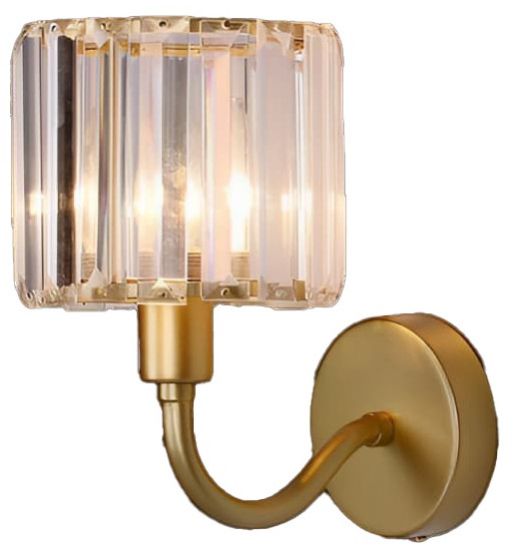 MODERN CRYSTAL GOLD WALL LIGHT