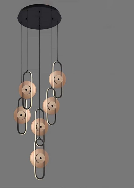 MODERN DOUBLE HEIGHT CHANDELIER