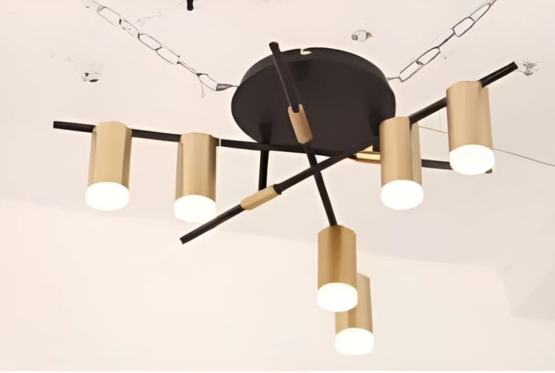 MODERN GOLDEN CEILING LIGHT FIXTURE