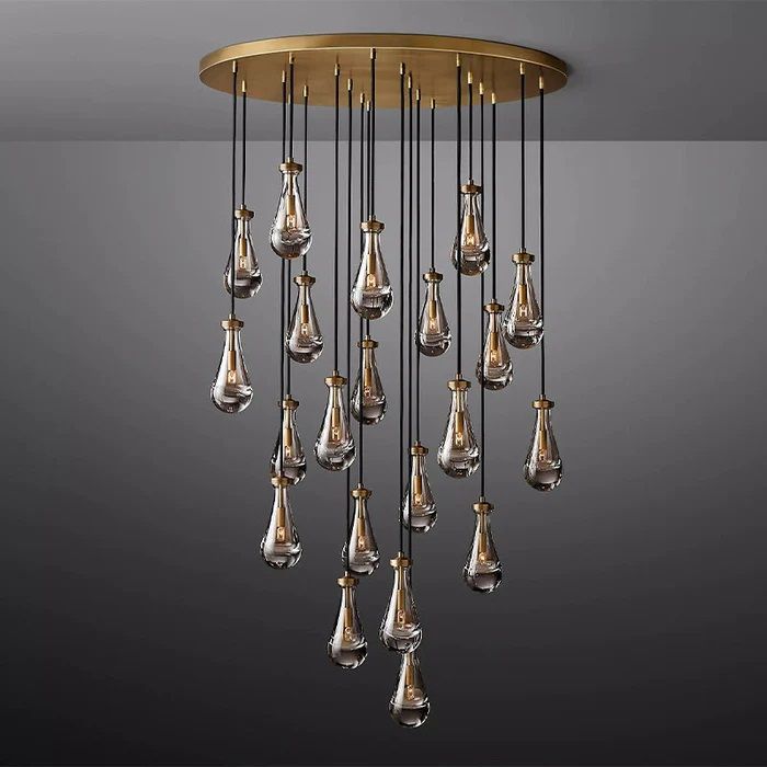 RAINDROP ROUND CHANDELIER