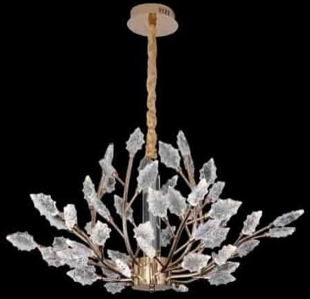 STYLISH CRYSTAL LEAF CHANDELIER