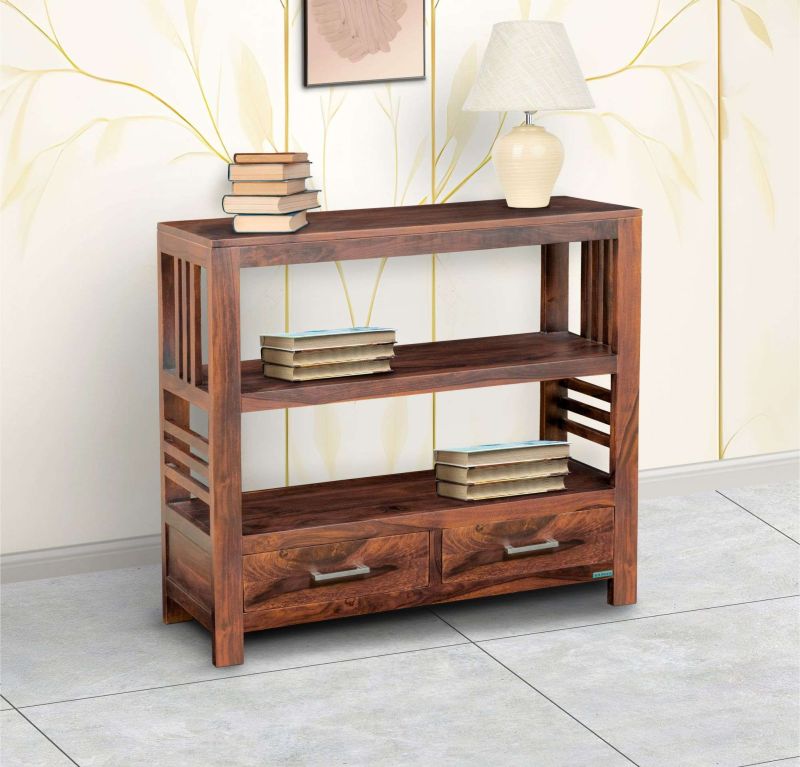 Romina Book Shelf With 2 Drawers