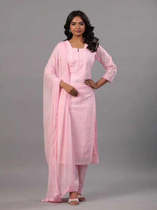 Goergette Embroidered Ladies Kurti Set