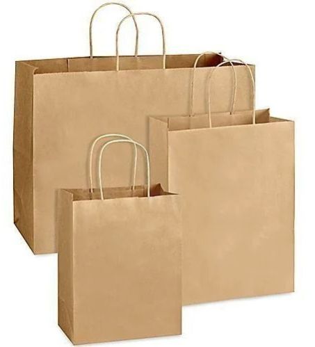 Plain Kraft Paper Bag, Color : Brown, Technics : Machine Made