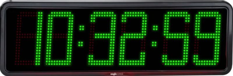 Digital Clock (30 X 12 Inch) Green