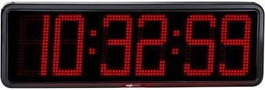 Digital Clock (30 X 12 Inch) Red
