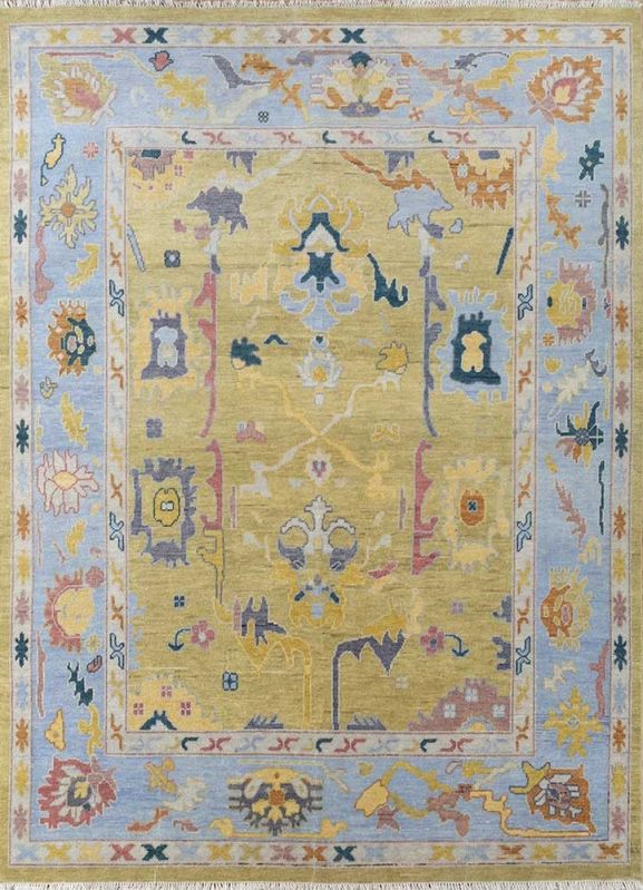 Cyanna Forever Blue Hand Knotted Rugs