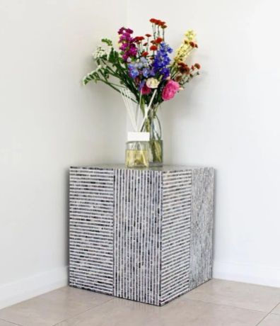 Jodha Ethereal Pearl Inlay Side Table