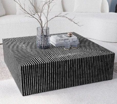 Jodha Ivy Pearl Coffee Table In Bone Inlay