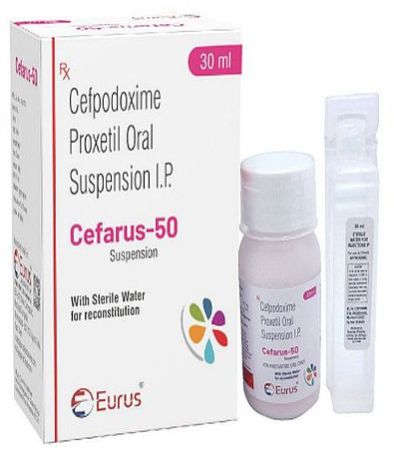 Cefarus-50 Dry Syrup, Packaging Type : Plastic Bottle
