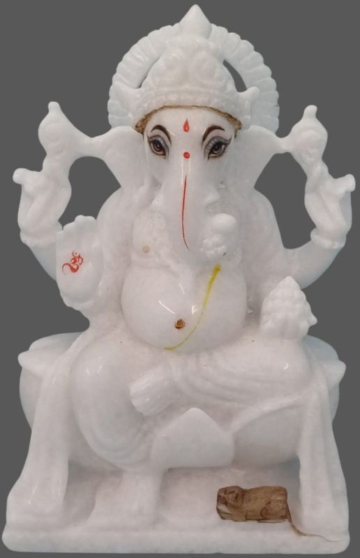 White Marbal Ganesh Ji