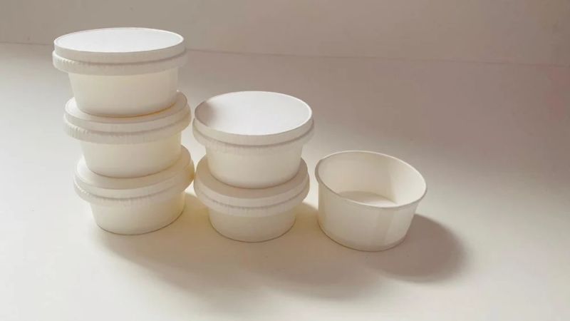 100 ML Paper Container With HIPS Lid
