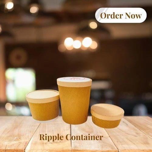 Paper Ripple Bowl 900 Ml, Capacity : >500ml for Food Serving