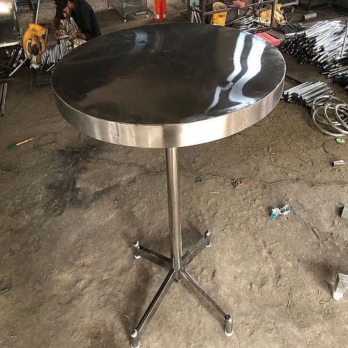 Stainless Steel Round Standing Table