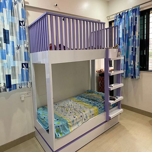 Wooden Bunk Bed for Kids