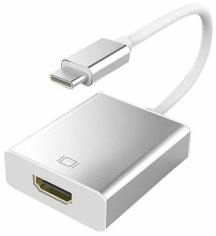 50-60 Hz Type C to HDMI Adapter, Color : Grey, Weight : 100-200gm