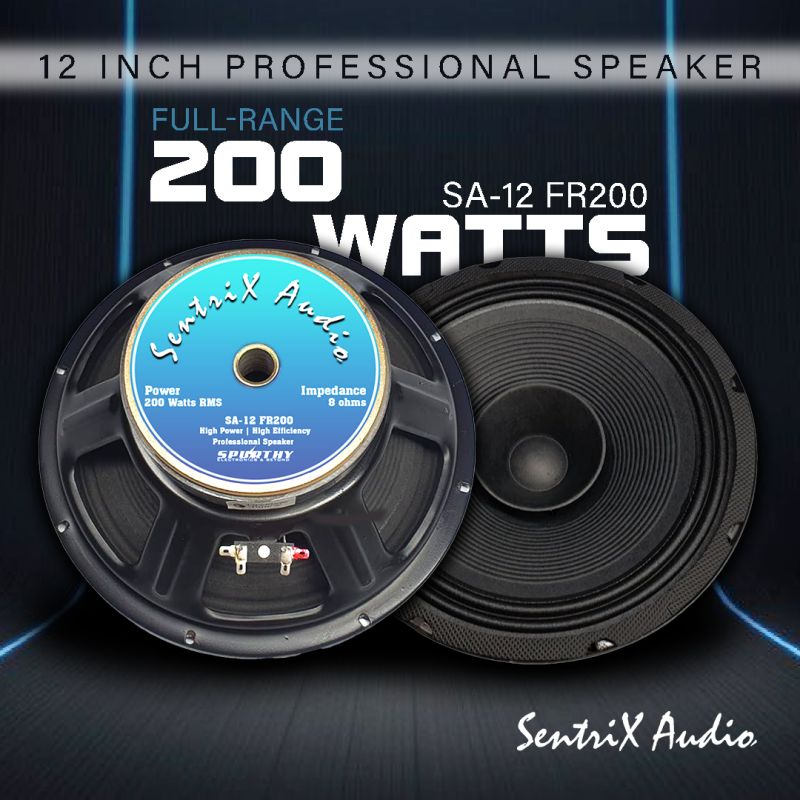 Sentrix Audio 12 Inches Professional Speaker