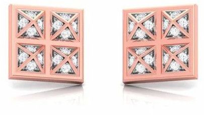 Polished Fancy Diamond Ear Studs Party Wear, Gender : Female