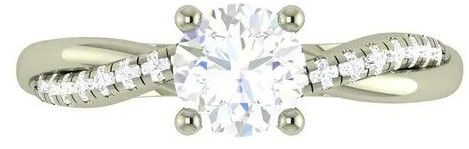 Polished Ladies Diamond Ring, Color : Silver Standard