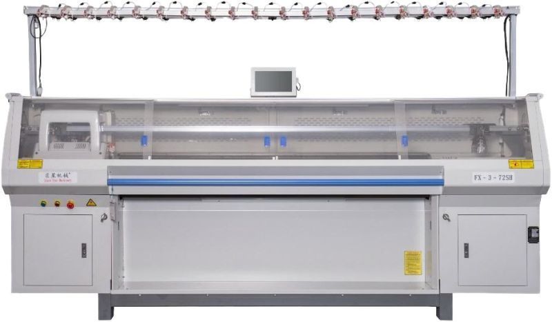 HIGH SPEED COMPUTERIZED FULLY FASHION 4 SYSTEM FLAT KNITTING MACHINE