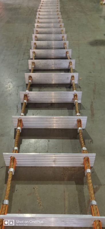 Marine Pilot Ladder Aluminium Clamped Wooden Steps – IMPA 232003 at ...