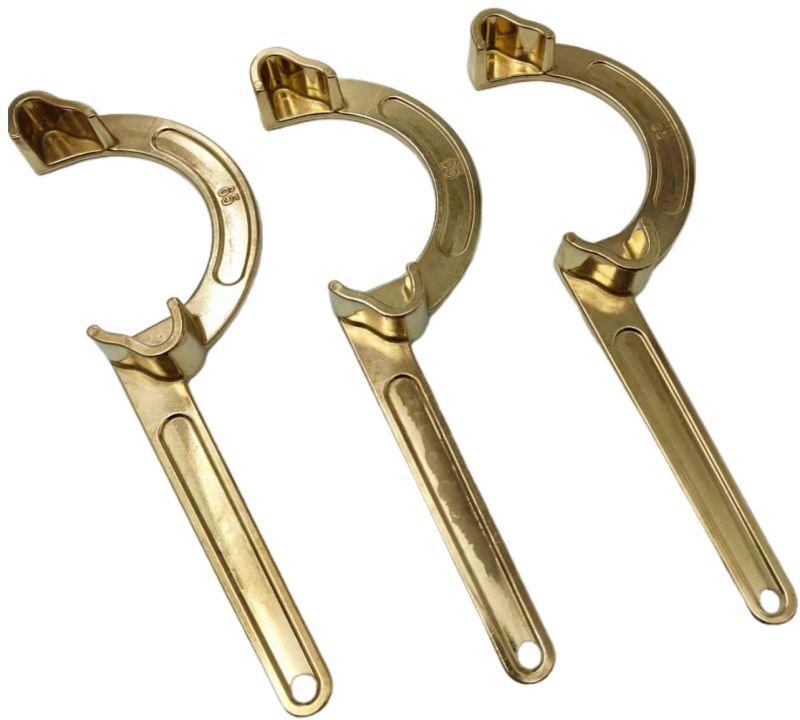 Non-Spark Spanner Brass Fire Hose Tool Nakajima/john Morris 3865mm