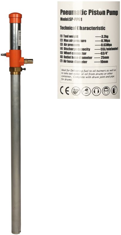 Impa 591661 Pneumatic Piston Drum Pump