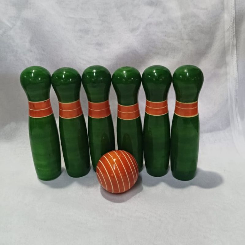 Wooden Bowling Set