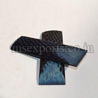 Dyed American Jigged Camel Bone Scale