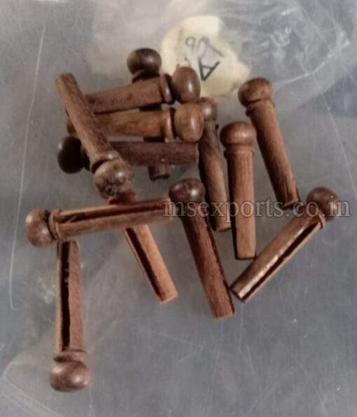 Slotted Guitar Rosewood Bridge Pins