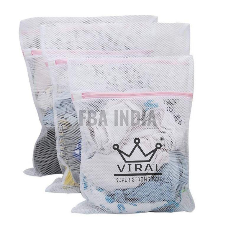 Zippered Mesh Laundry Bag