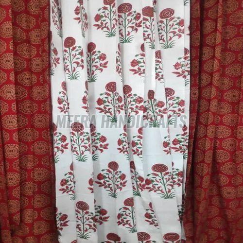 Beautiful Hand Block Printed Cotton Curtain