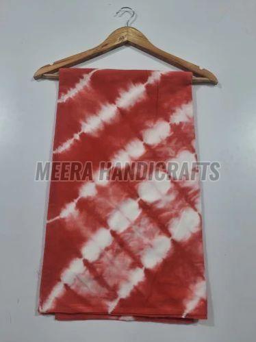 Beautiful Red and White Tie Dye Cotton Fabric