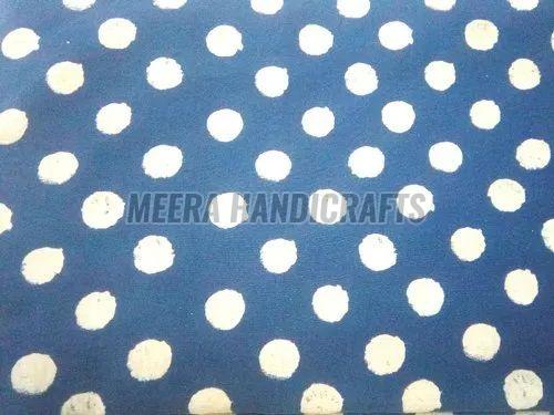 Cotton Lining Dot Block Printed Fabric for Making Garments