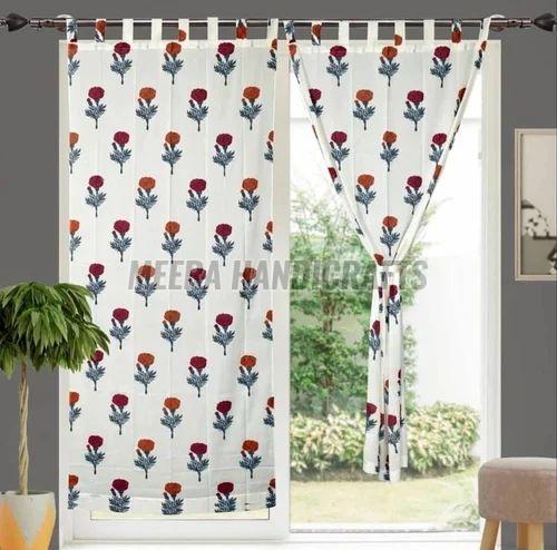 Cotton Painted Designer Window Curtains