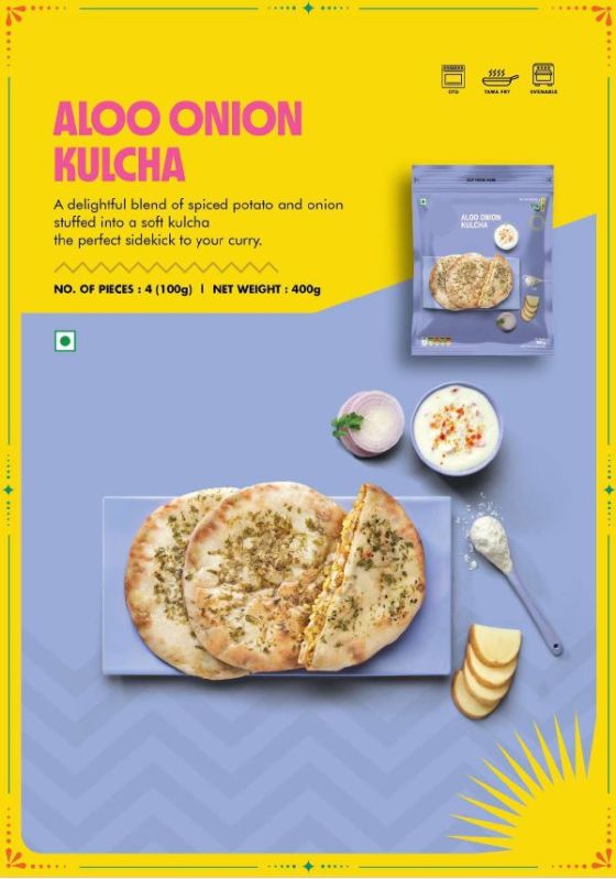 Aloo Onion Kulcha Ready To Eat Food