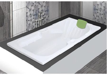 Ceramic Plain Polished Rectangular Bath Tub
